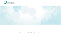 Desktop Screenshot of liposomalglutathione.com