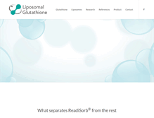 Tablet Screenshot of liposomalglutathione.com
